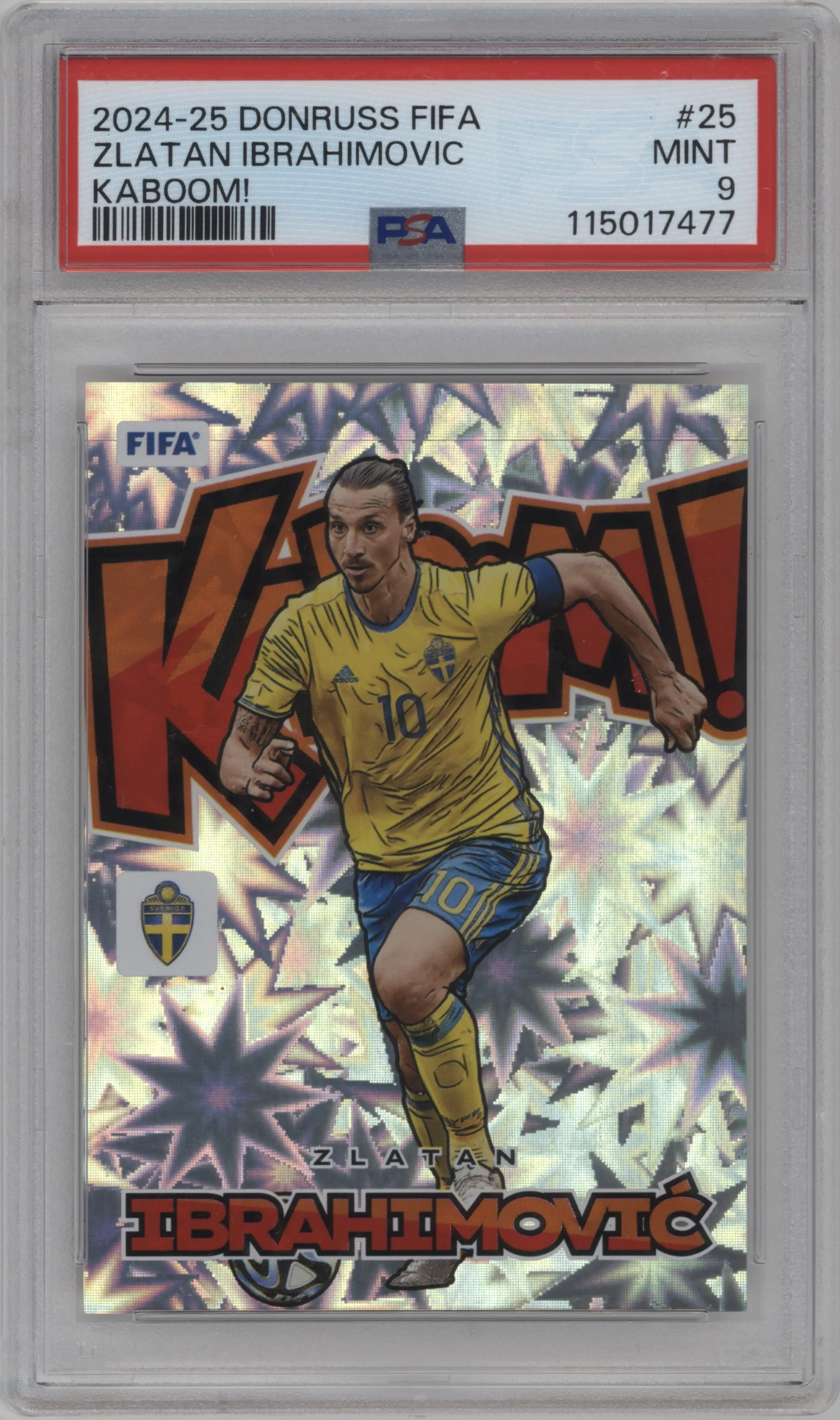 2024 Panini Donruss Kaboom Zlatan Ibrahimovic #25 PSA 9