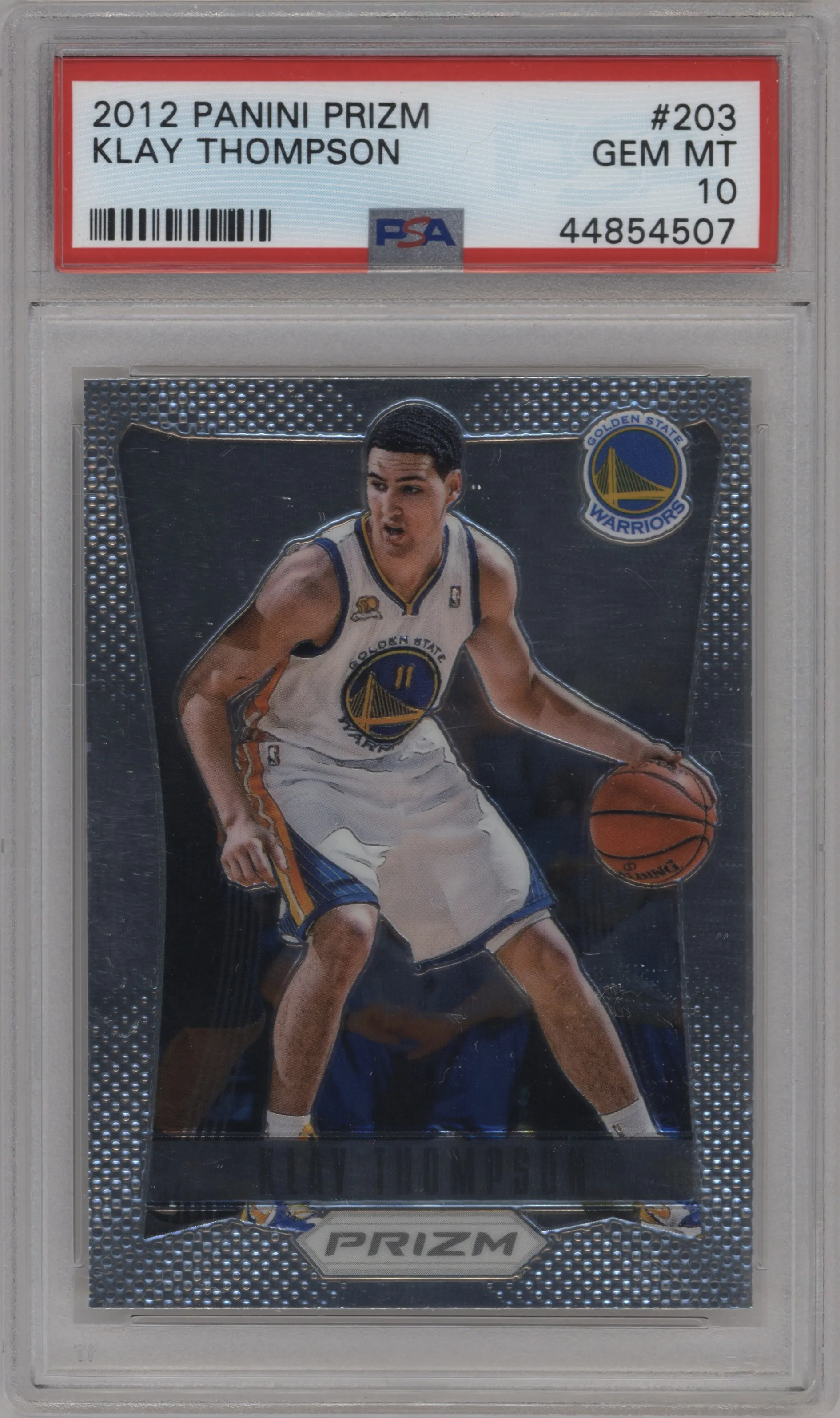 2012 Panini Prizm Klay Thompson #203 PSA 10