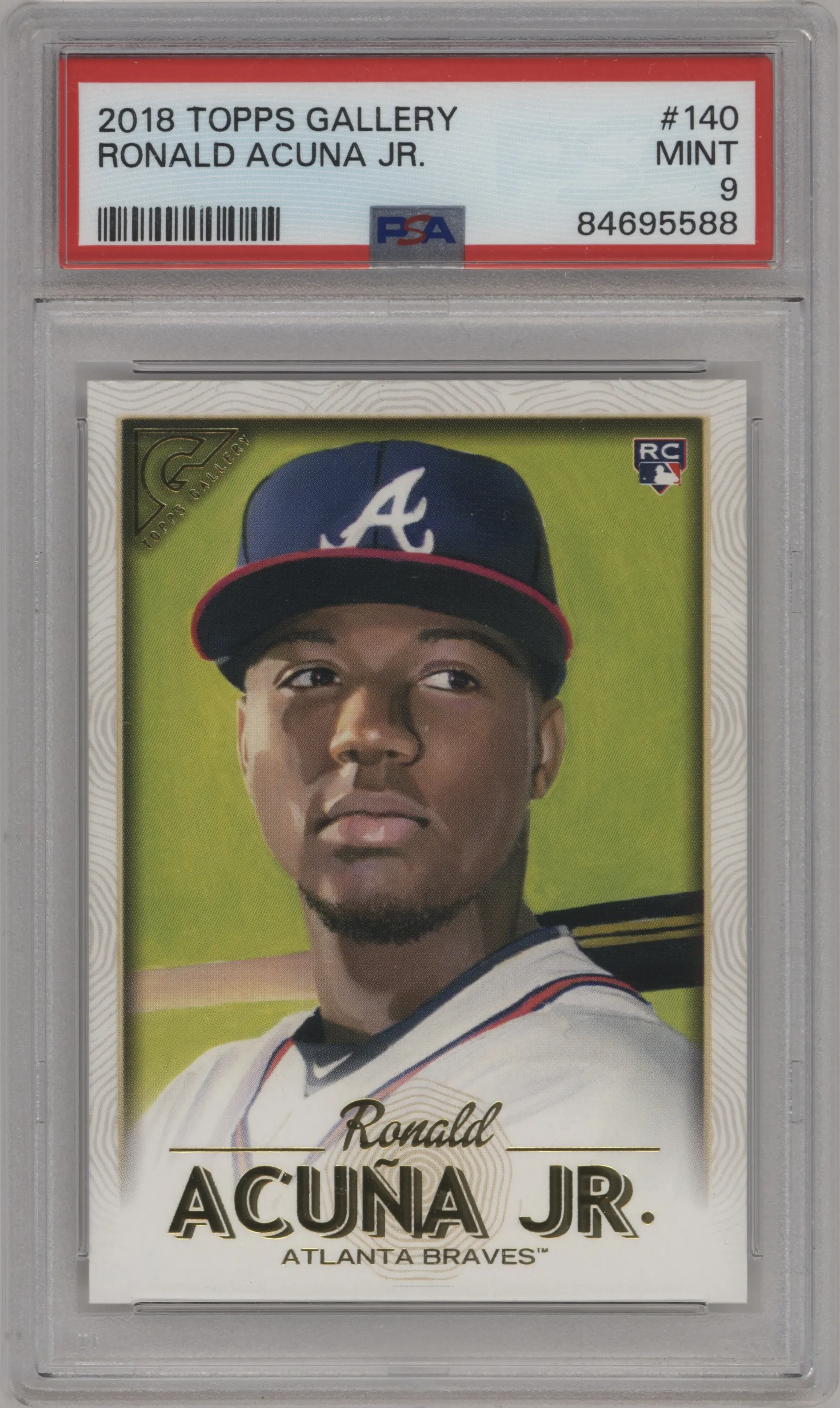 2018 Topps Gallery Ronald Acuna Jr. PSA 9