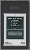 Brock Bowers from the 2024 Donruss set graded by SGC and given an overall grade of 9.5.