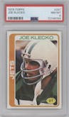 Joe Klecko from the 1978 Topps set graded by PSA and given an overall grade of 8.