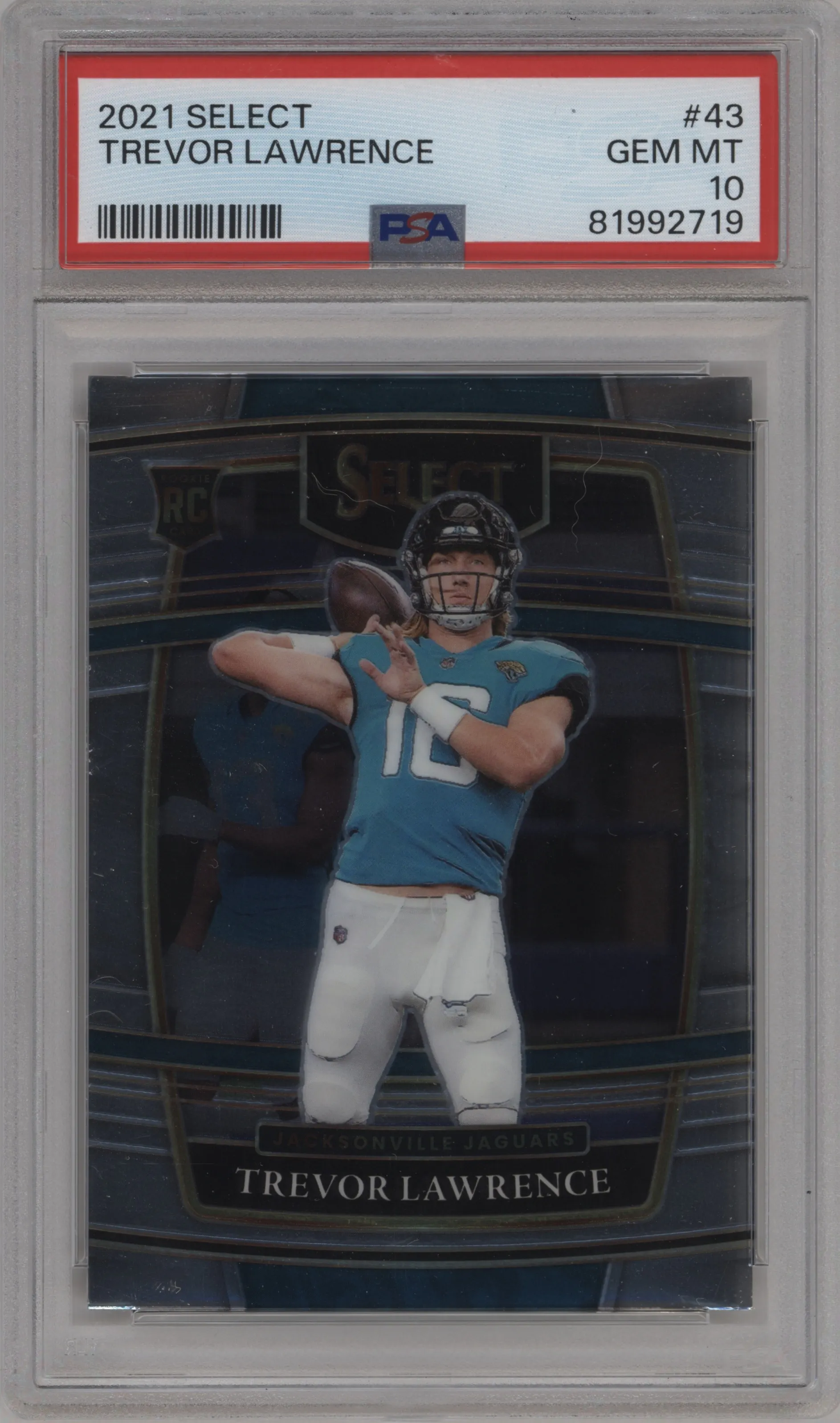 2021 Panini Select Trevor Lawrence PSA 10