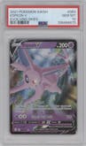 Espeon V from the 2021 Pokemon SWSH set graded by PSA and given an overall grade of 10.