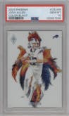 Josh Allen from the 2024 Panini Phoenix set graded by PSA and given an overall grade of 10.