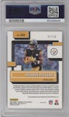 George Pickens from the 2022 Panini Donruss Optic set featuring a Gold parallel graded by PSA and given an overall grade of 9.