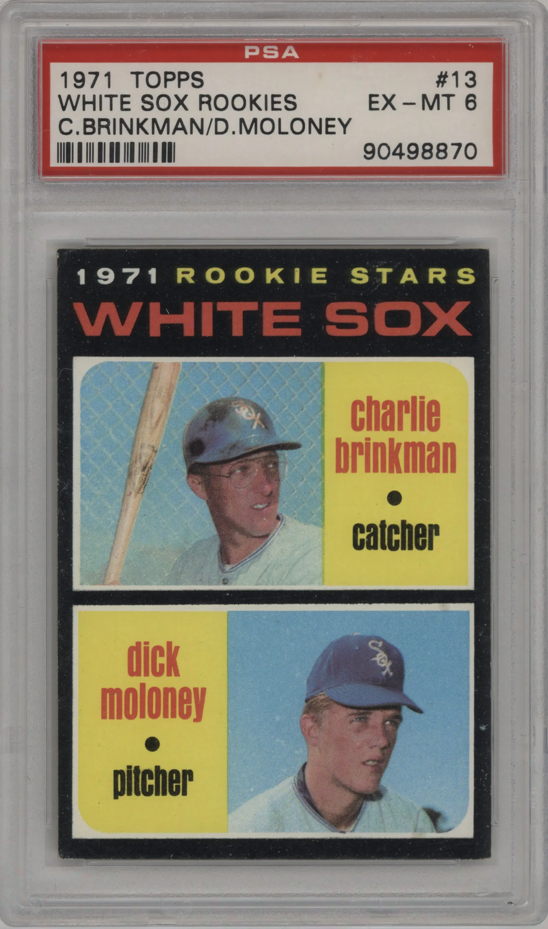 1971 Topps Charlie Brinkman/Dick Moloney PSA 6