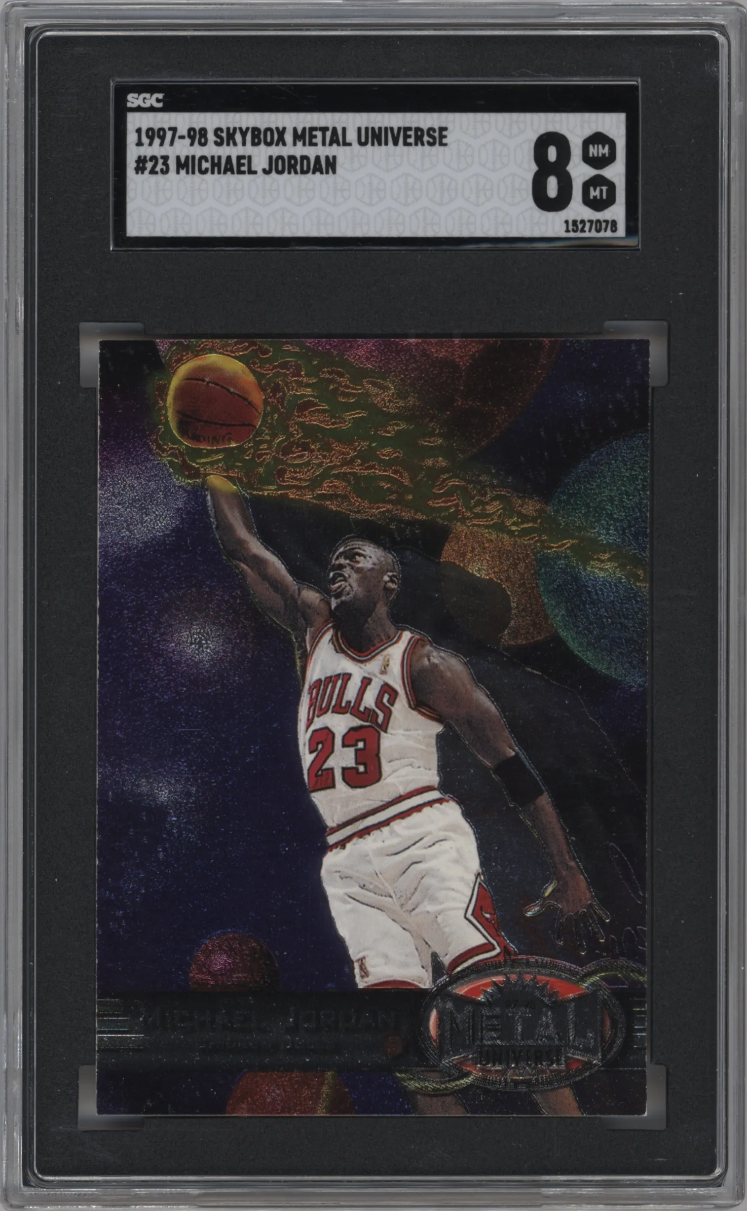 1997 Metal Universe Michael Jordan #23 SGC 8