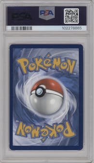 Terapagos ex from the 2024 Pokemon SV set graded by PSA and given an overall grade of 10.