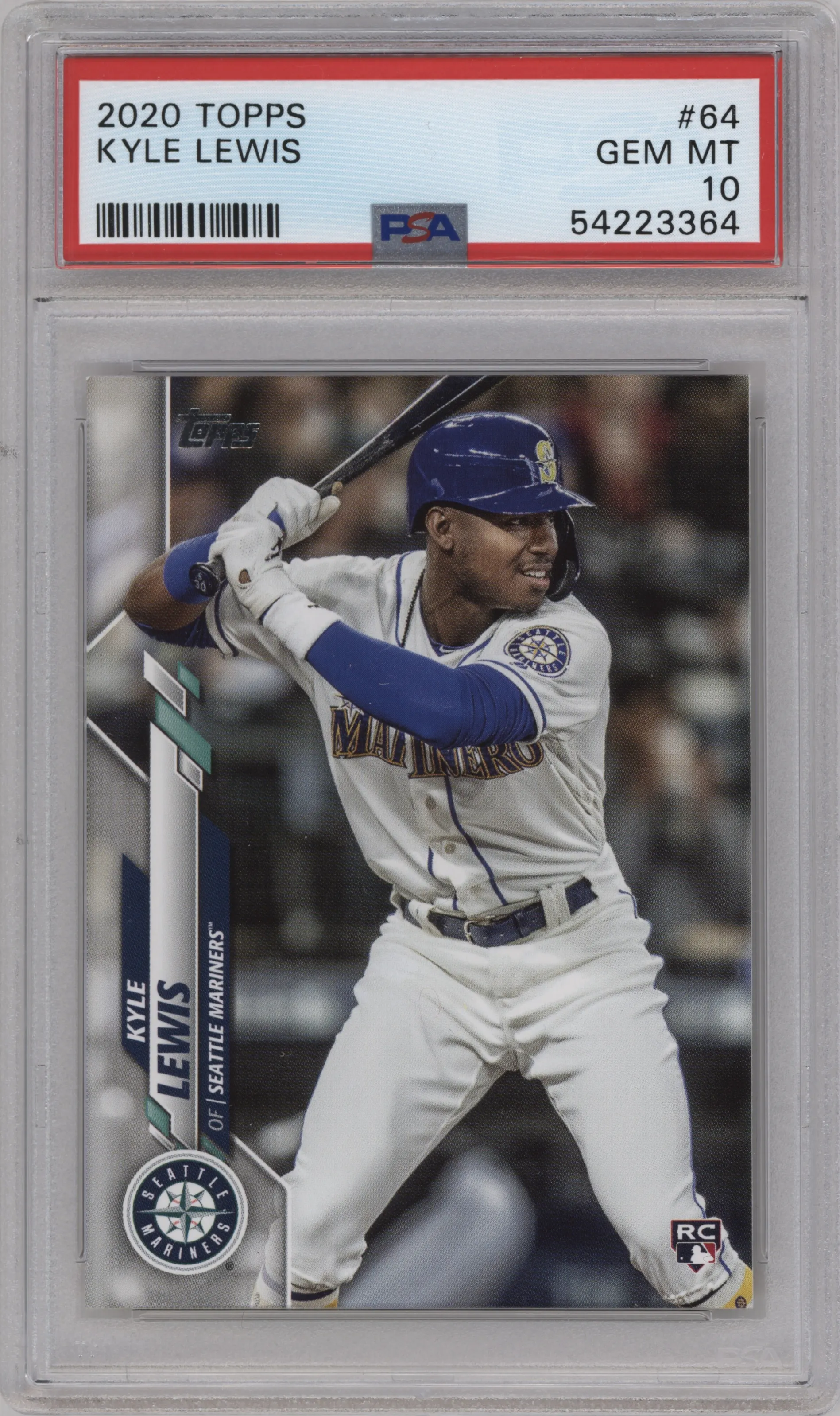 2020 Topps Series 1 Kyle Lewis PSA 10