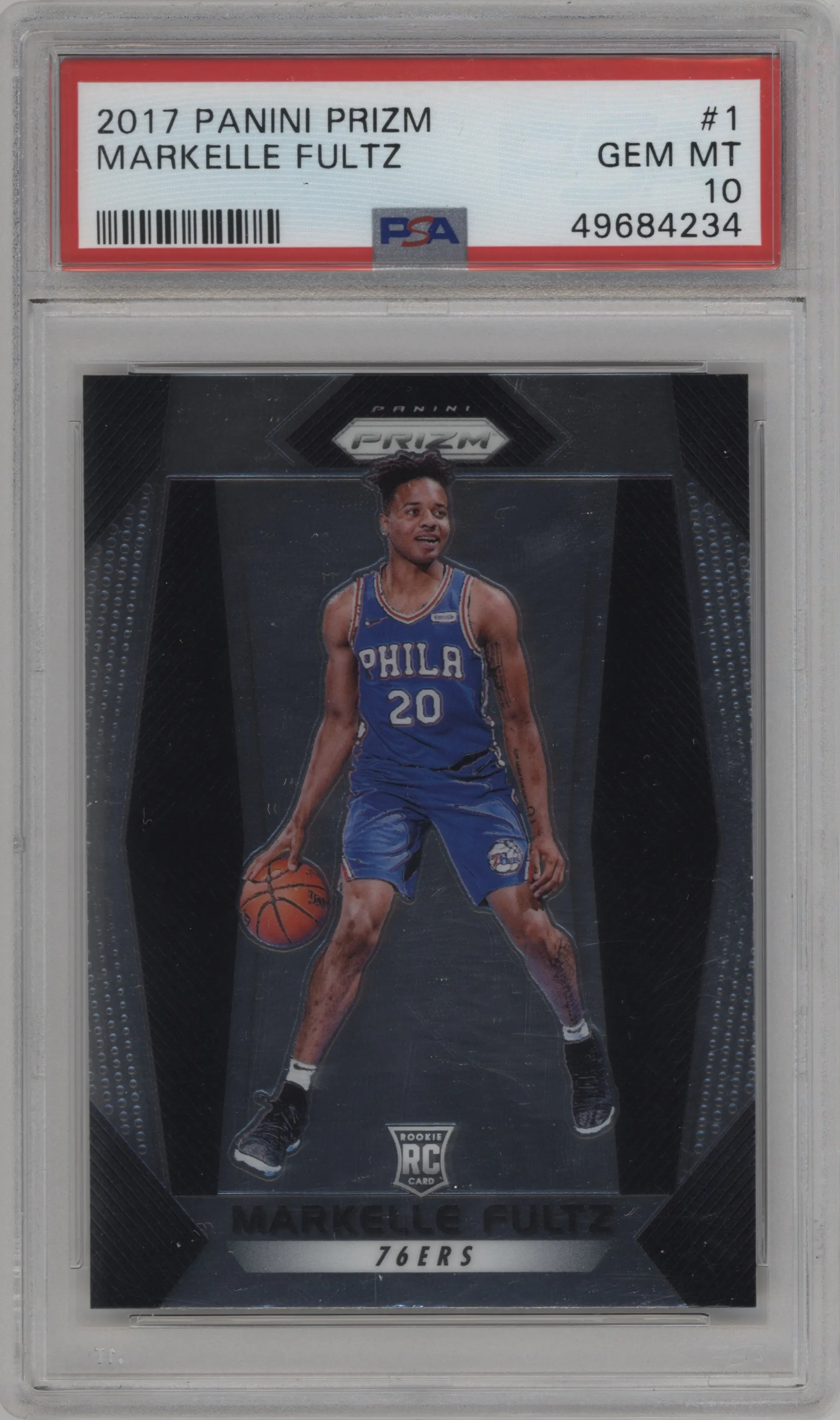 2017 Panini Prizm Markelle Fultz #1 PSA 10