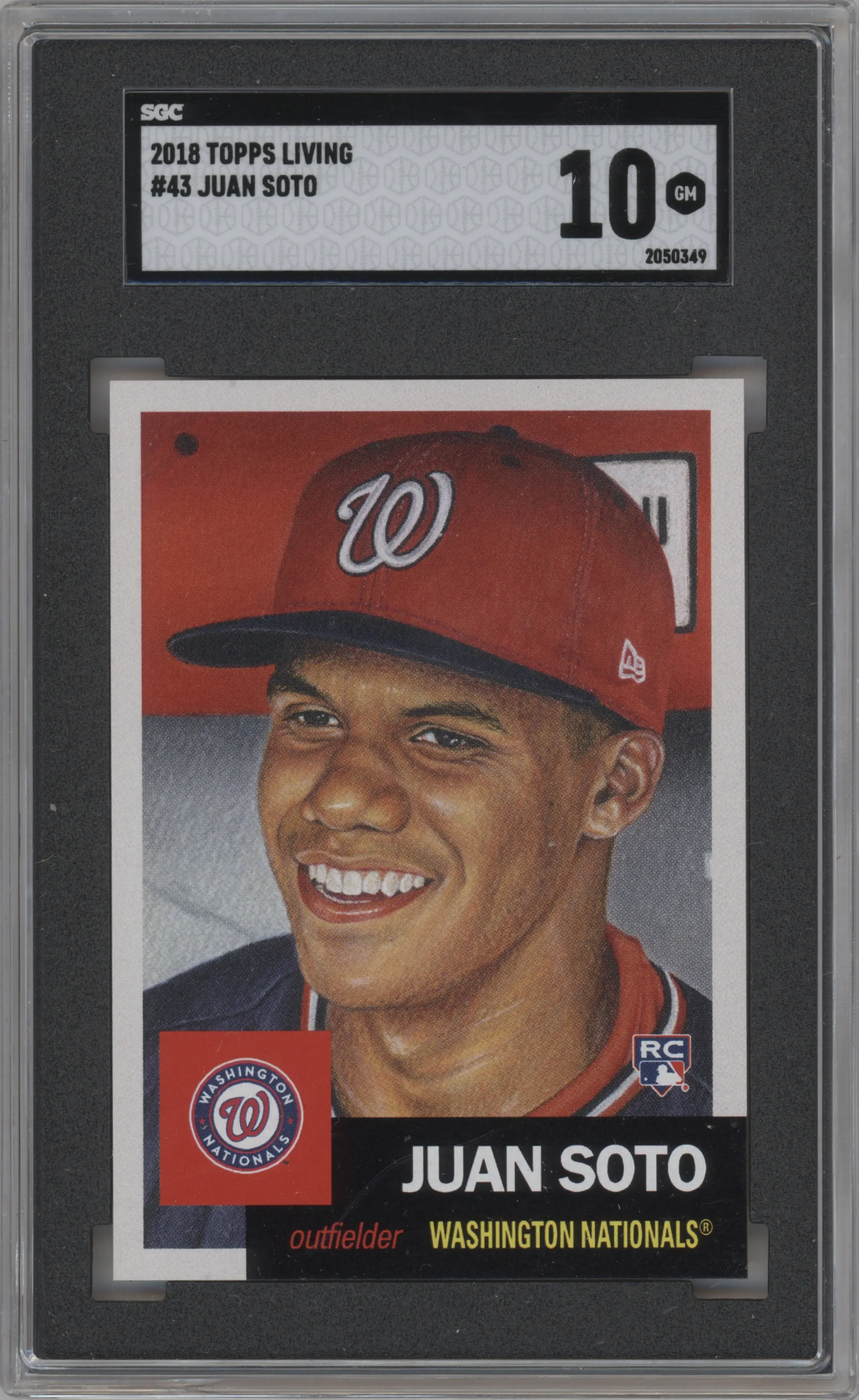 2021 Ultimate Topps Living Set 2018 Juan Soto #43 SGC 10