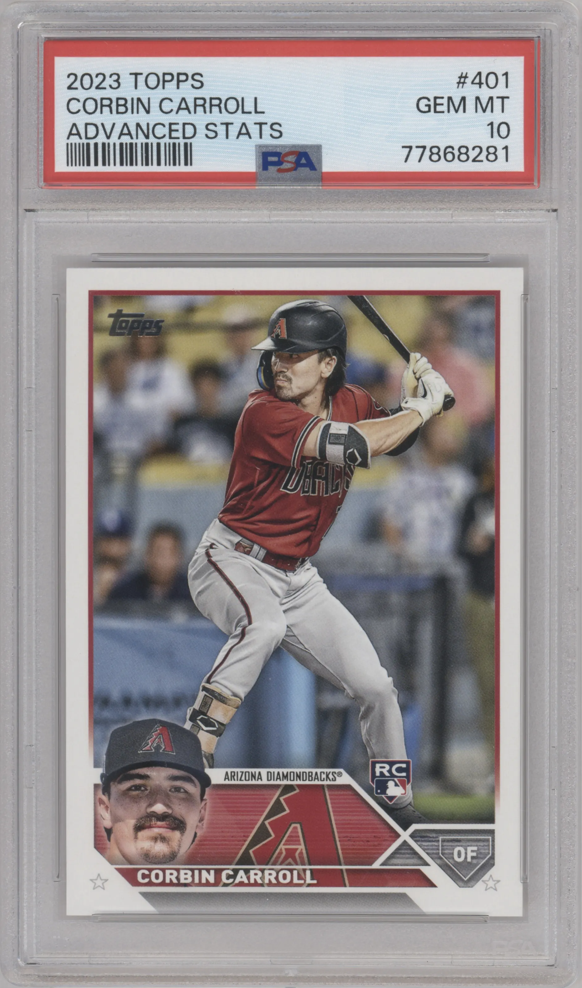 2023 Topps Series 2 Corbin Carroll Advanced Stats PSA 10