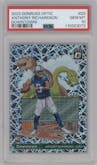 Anthony Richardson from the 2023 Donruss Optic set graded by PSA and given an overall grade of 10.