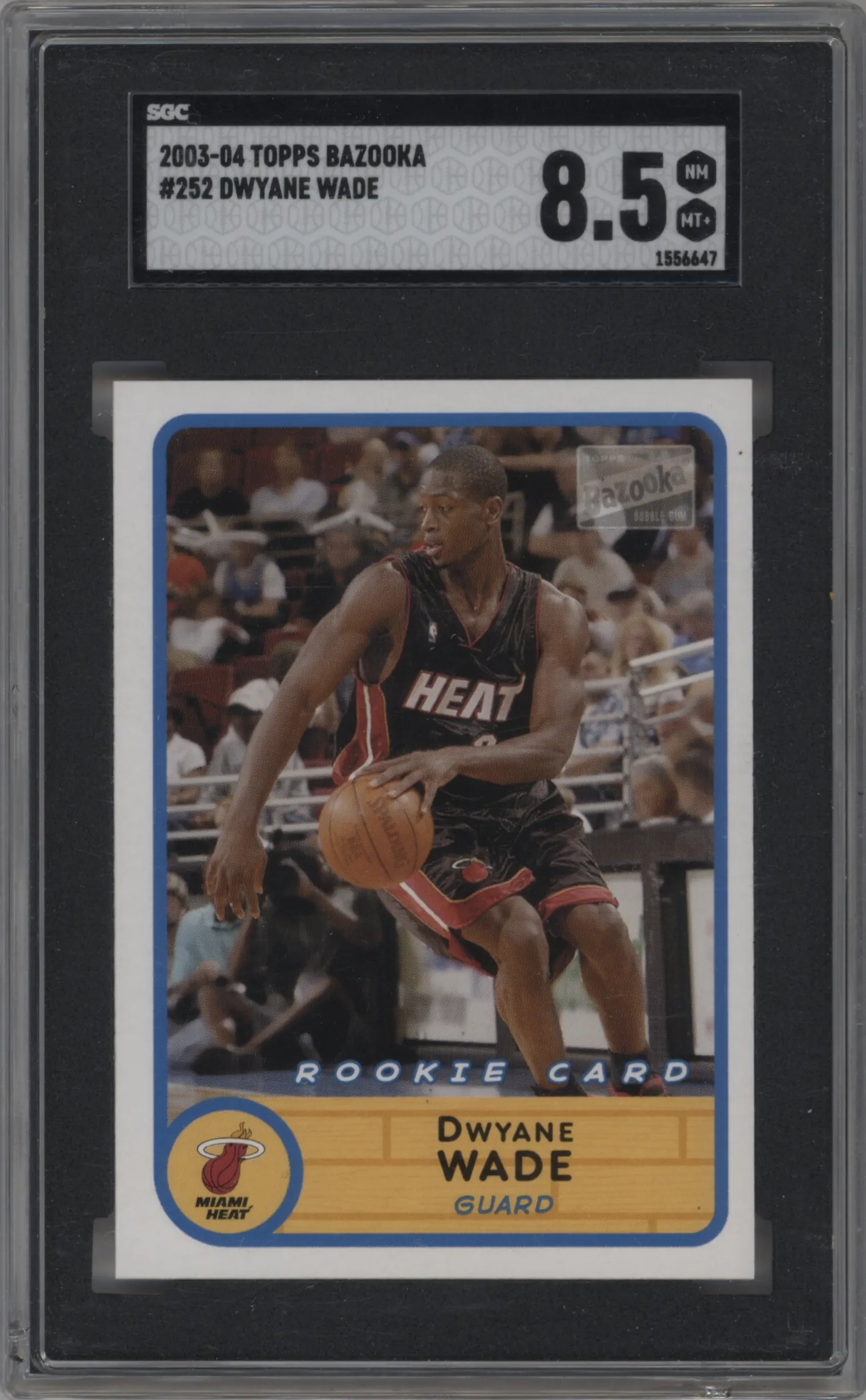 2003 Topps Bazooka Dwyane Wade #252 SGC 8.5
