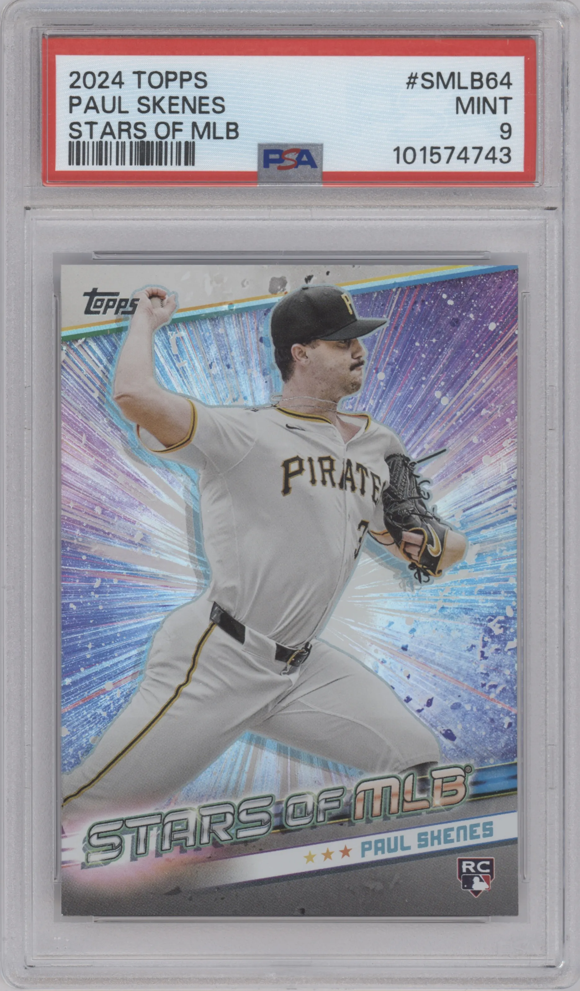 2024 Topps Update Stars of MLB Paul Skenes PSA 9