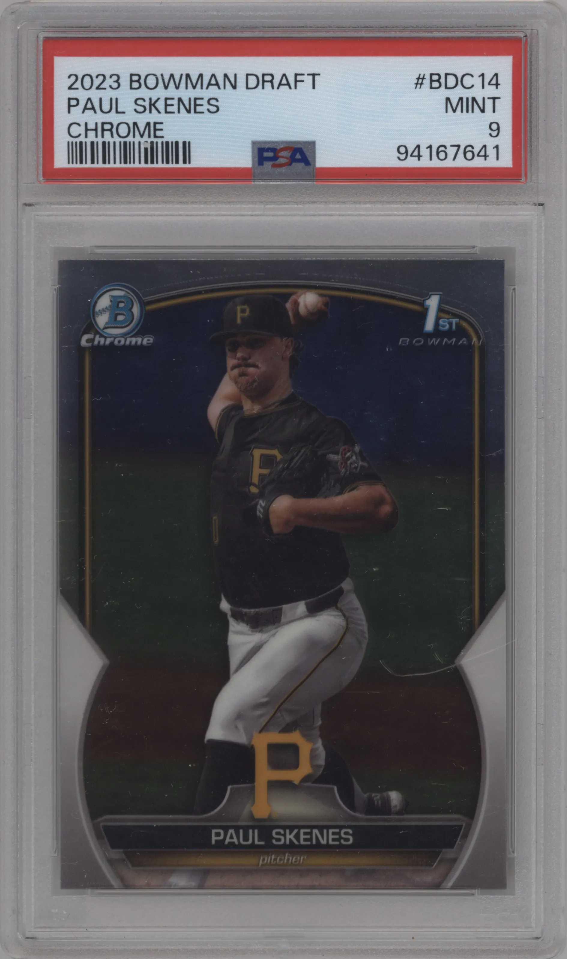 2023 Bowman Draft Chrome Paul Skenes PSA 9