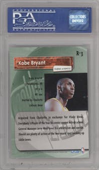 Kobe Bryant from the 1996-97 Skybox Premium set graded by PSA and given an overall grade of 8.