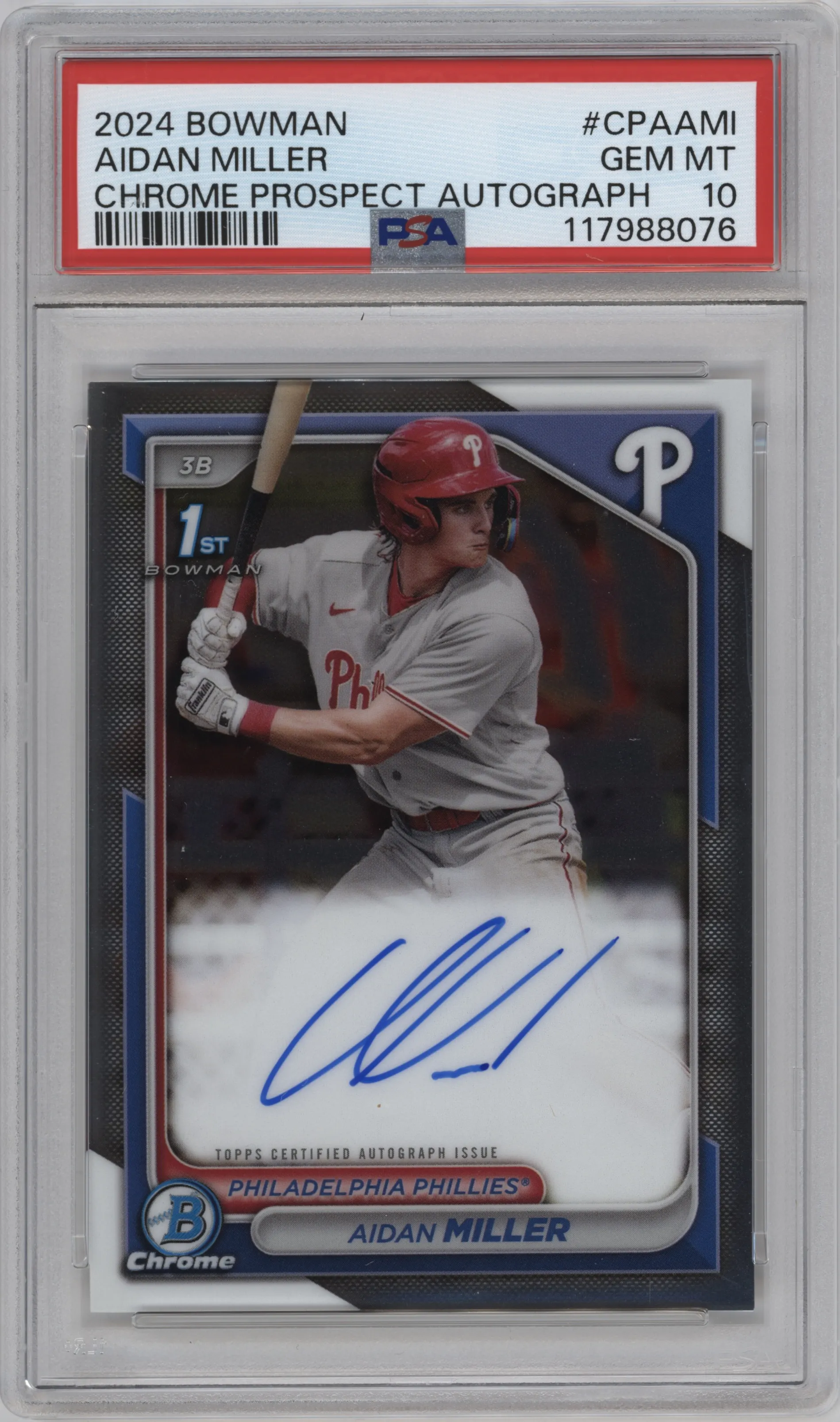 2024 Bowman Chr.Pros.Auto Aidan Miller PSA 10