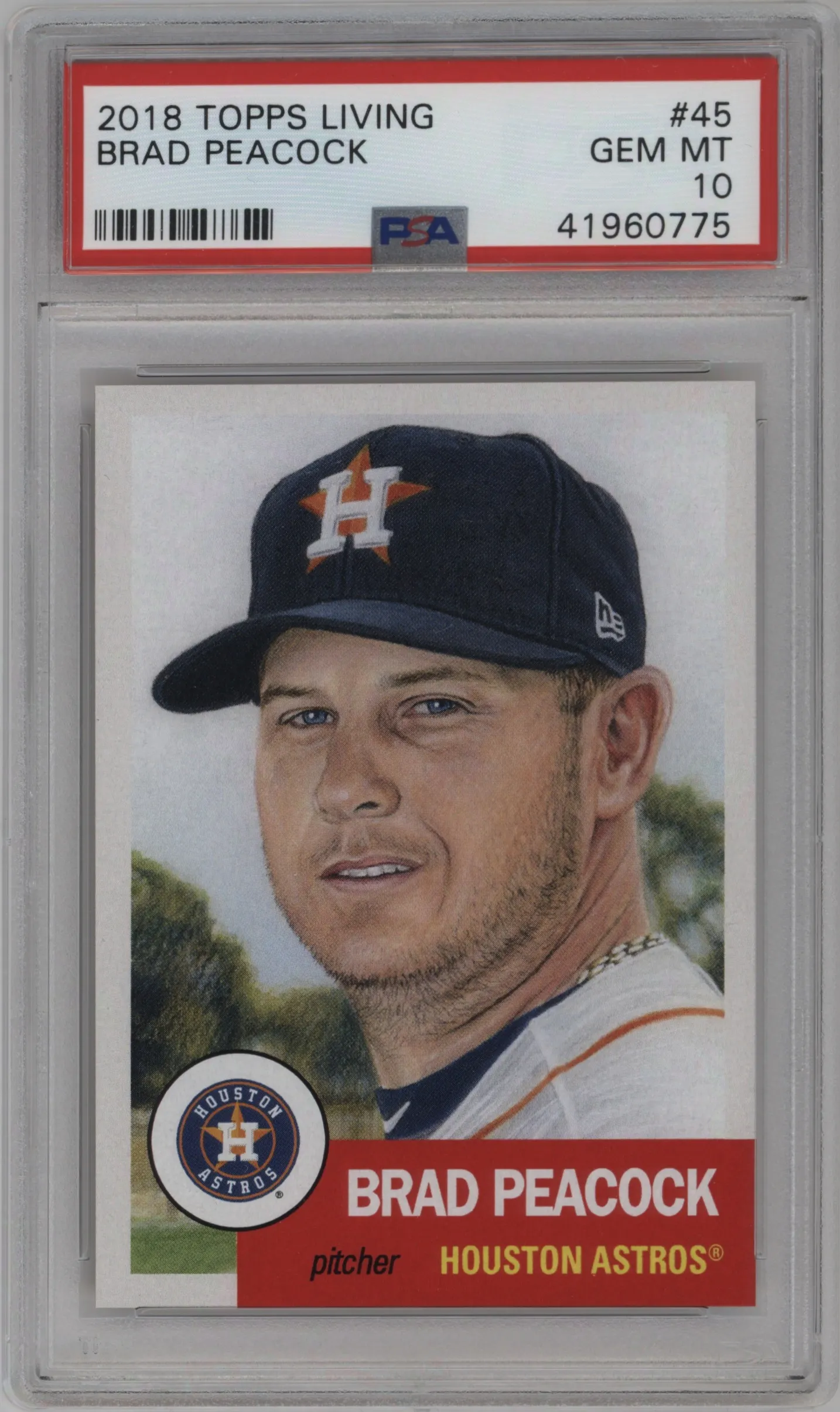 2018 Ultimate Topps Living Set 2018 Brad Peacock PSA 10