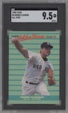 Roger Clemens from the 1988 Fleer set graded by SGC and given an overall grade of 9.5.