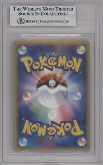 Pikachu Gold Star from the 2005 Pokemon JPN set graded by Beckett and given an overall grade of 9.