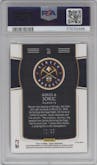 Nikola Jokic from the 2018-19 Panini Select  set featuring a Silver Prizm parallel graded by PSA and given an overall grade of 10.
