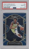 Anthony Edwards from the 2020-21 Panini Select  set featuring a Blue Prizm parallel graded by PSA and given an overall grade of 10.