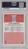 Clyde Drexler from the 1986-87 Fleer set graded by PSA and given an overall grade of 8.