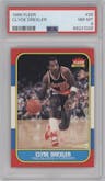Clyde Drexler from the 1986-87 Fleer set graded by PSA and given an overall grade of 8.