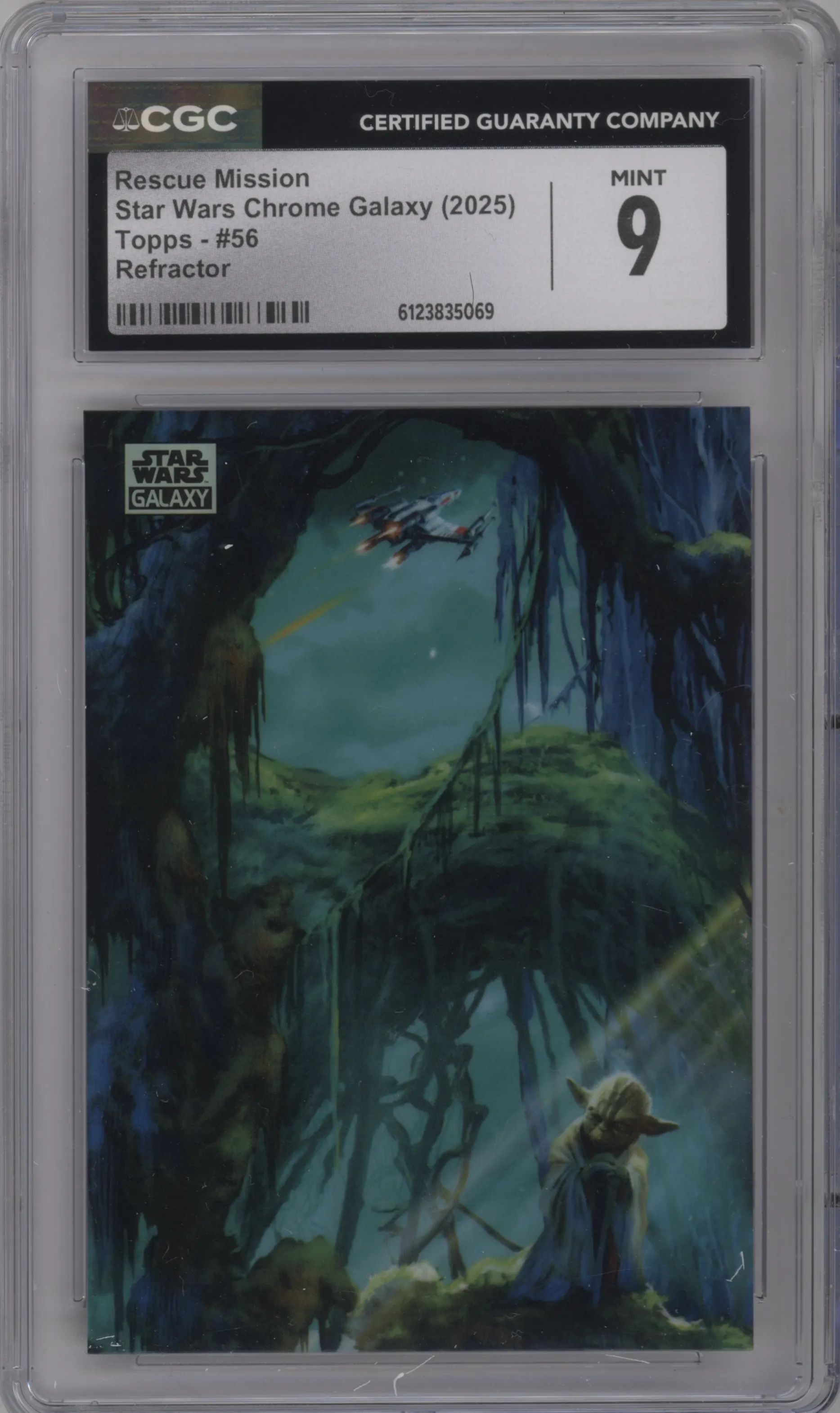 2025 Topps Chrome Star Wars Galaxy Rescue Mission Refractor #56 CGC 9