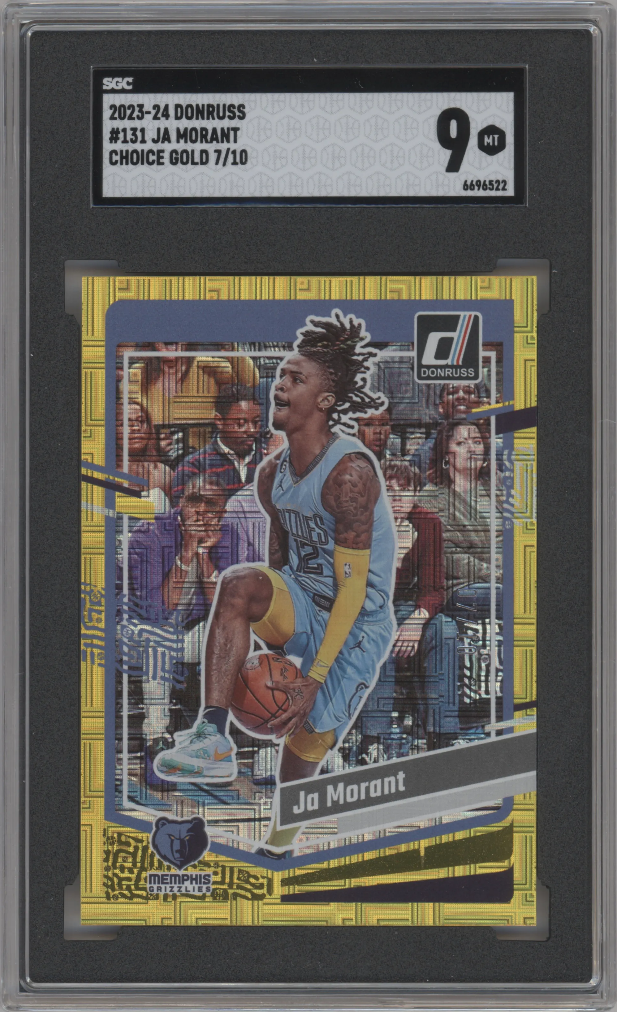 2023 Panini Donruss Ja Morant Choice Gold #131 SGC 9