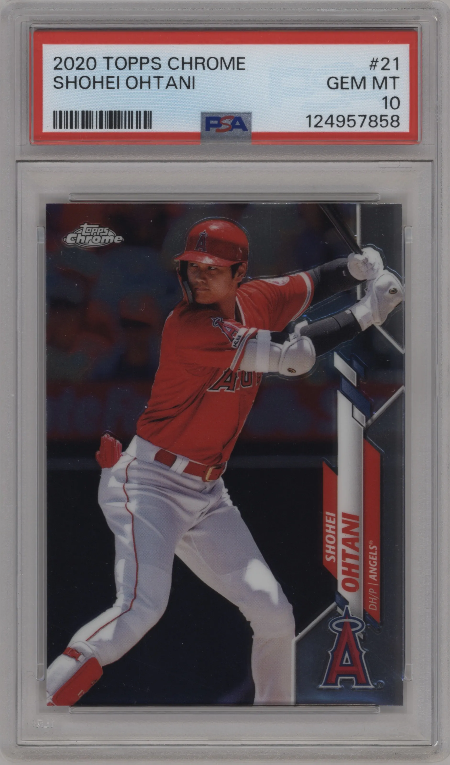 2020 Topps Chrome Shohei Ohtani #21 PSA 10