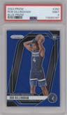 Rob Dillingham from the 2024-25 Panini Prizm set featuring a Blue Prizm parallel graded by PSA and given an overall grade of 9.