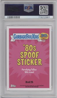 Jumpin' Jordan from the 2015 Topps Garbage Pail Kids 30th Anniversary set graded by PSA and given an overall grade of 10.