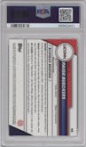 Paige Bueckers from the 2023-24 Bowman U Chrome set graded by PSA and given an overall grade of 10.