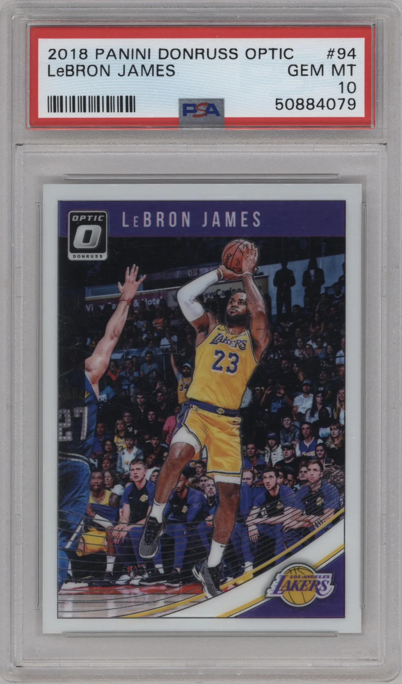 2018 Panini Donruss Optic LeBron James PSA 10