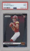 Jayden Daniels from the 2024 Panini Prizm set graded by PSA and given an overall grade of 9.