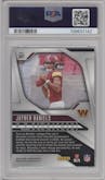 Jayden Daniels from the 2024 Panini Prizm set graded by PSA and given an overall grade of 9.