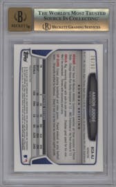 Aaron Judge from the 2013 Bowman Draft Picks & Prospects set featuring a Blue Refractor parallel graded by Beckett and given an overall grade of 9.5.
