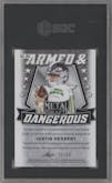 Justin Herbert from the 2020 Leaf Metal Draft set featuring a Rainbow Silver parallel graded by SGC and given an overall grade of 10.