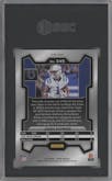 Josh Downs from the 2023 Panini Prizm set featuring a Lazer parallel graded by SGC and given an overall grade of 9.5.