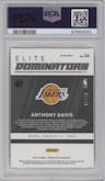 Anthony Davis from the 2021-22 Panini Donruss Optic set featuring a Gold parallel graded by PSA and given an overall grade of 10.