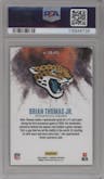 Brian Thomas Jr. from the 2024 Panini Phoenix set graded by PSA and given an overall grade of 10.