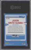 Jaxon Smith-Njigba from the 2023 Donruss Optic set featuring a Blue  parallel graded by SGC and given an overall grade of 9.5.
