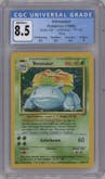 Venusaur from the 1999 Pokemon set graded by CSG and given an overall grade of 8.5.
