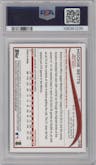Mookie Betts from the 2014 Topps Update set featuring a Red Hot Foil parallel graded by PSA and given an overall grade of 10.