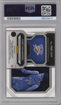 Chet Holmgren from the 2022-23 Panini Prizm  set graded by PSA and given an overall grade of 10.
