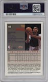 Tim Duncan from the 1997-98 Topps Chrome set graded by PSA and given an overall grade of 10.