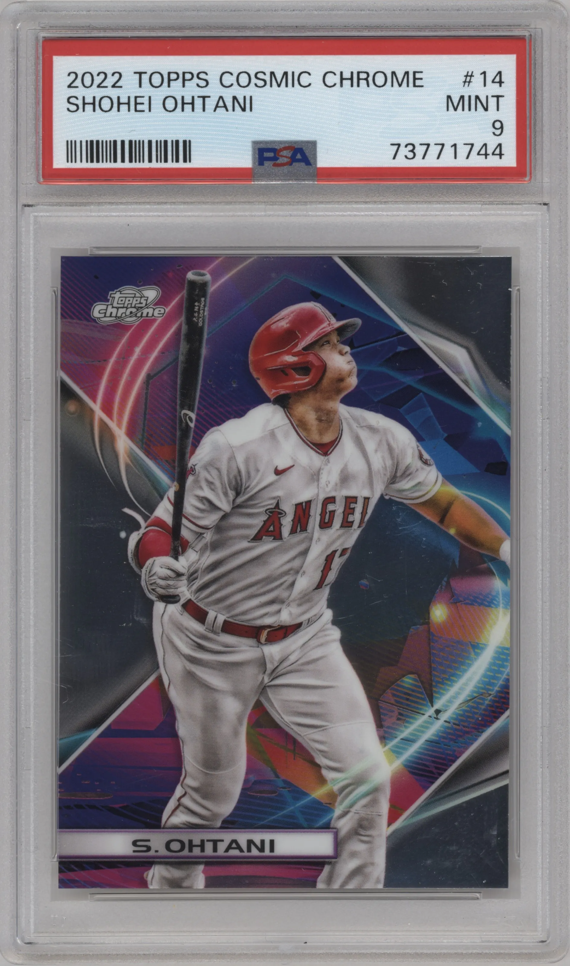 2022 Topps Cosmic Chrome Shohei Ohtani PSA 9