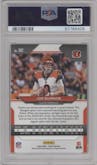 Joe Burrow from the 2020 Panini Prizm set graded by PSA and given an overall grade of 10.
